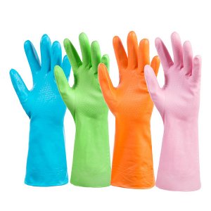 Перчатки Очень удобные латексные перчатки для кухни. Размер М