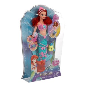 X9396пц Кукла Русалочка/Ариель с фонтанчиком и рыбка Флаундер, Disney Princess