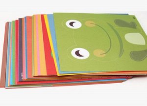 Наборы для вырезания из бумаги для детского сада целые картинки цвет ЗЕЛЁНЫЙ