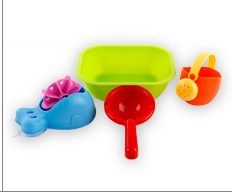 Комплект игрушек для купания цвет ОРАНЖЕВЫЙ