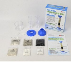 Образовательный набор экспериментальная система очистки воды цвет СИНИЙ