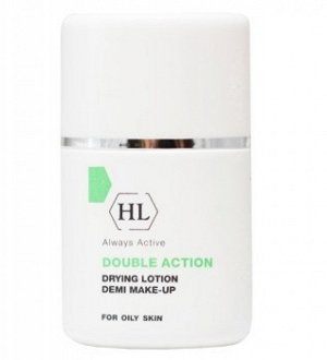 104146, DOUBLE ACTION Drying Lotion Demi Make-Up Подсушивающий лосьон с тоном, 30 мл, HOLY LAND