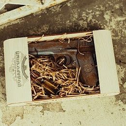 Шоколадный набор №22 Пистолет с патронами