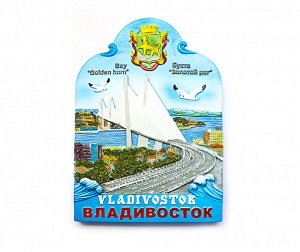 407 ТМ-33 панно сувенирное Владивосток "Золотой мост"