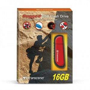 Флэш-диск 16GB TRANSCEND JetFlash V70 USB 2.0, красный, TS16