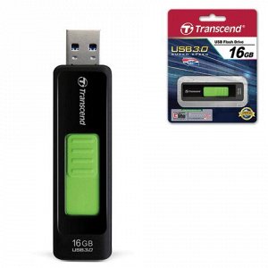 Флэш-диск 16GB TRANSCEND JetFlash 760 USB 3.0, черный, TS16G