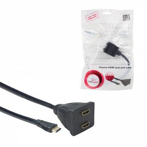 Разветвитель HDMI CABLEXPERT, F-F, 2-портовый, для передачи