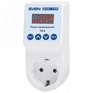 Сетевой фильтр SVEN OVP-17P, 1 розетка, индикатор с LED-дисп