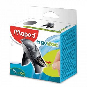 Скрепочница магнитная MAPED (Франция) "Ergologic" со 100 скр