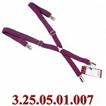 подтяжки взрослые Х однотонные бордовые