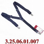 подтяжки взрослые Y однотонные чёрные