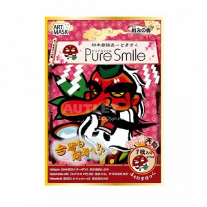 "PURE SMILE" Art Mask Концентрированная увлажняющая маска для лица с экстр. цветов камелии, коллагеном, гиал. кислотой и вит. Е