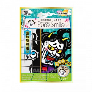 "PURE SMILE" Art Mask Концентрированная увлажняющая маска для лица с экстр. цветов камелии, коллагеном, гиал. кислотой и вит. Е