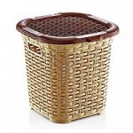 Корзина 15л плетеная многофункциональная крем 1/12