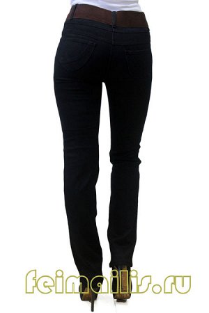 Feimailis SS6082--Слегка приуженные черные джинсы р.9,9,9