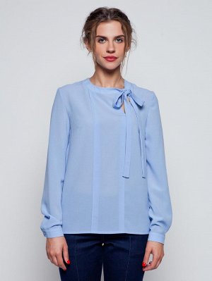 Блузка шифоновая нежно-голубого цвета