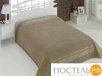 2655 Простынь махровая &quot;KARNA&quot; REBEKA 200x220 см Кофейный