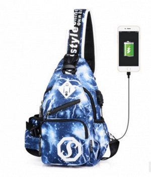Рюкзак Рюкзак с USB разъемом, цвет ЦВЕТ И РИСУНОК НА ФОТО, материал полиэстер.