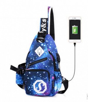 Рюкзак Рюкзак с USB разъемом, цвет ЦВЕТ И РИСУНОК НА ФОТО, материал полиэстер.