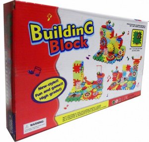 Конструктор с шестеренками музыкально/световой Building Block 81 деталь