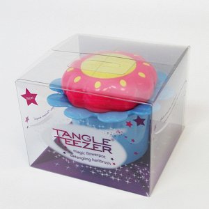 Расческа для волос Tangle Teezer (Танг Тизер) Magic Flowerpot сине-оранжевая №4