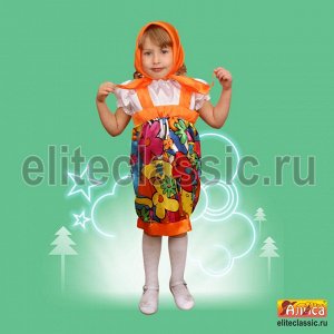Матрешка В карнавальный костюм матрёшки входят  платок и  платье. Прелестный наряд для юных актёров детского сада.