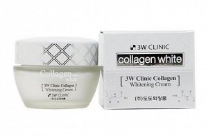 [3W CLINIC] Крем для лица осветляющий Collagen Whitening Cream, 60 мл