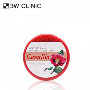 [3W CLINIC] Очищающий и массажный крем д/лица КАМЕЛИЯ Smooth Cleansing&Massage Cream Camellia, 300мл
