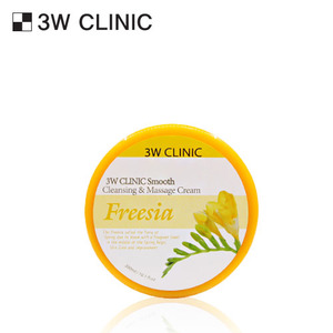 [3W CLINIC] Очищающий и массажный крем д/лица ФРЕЗИЯ Smooth Cleansing&Massage Cream Freesia, 300мл