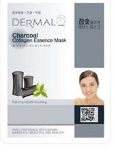 [DERMAL] Маска д/лица тканевая УГОЛЬ и КОЛЛАГЕН Charcoal Collagen Essence Mask, 23 гр