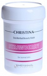 Маска красоты клубничная для нормальной кожи / Sea Herbal Beauty Mask Strawberry 250мл, CHRISTINA