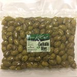 Оливки зеленые Халкидики (размер L), вакуум, 1кг