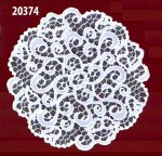 203743/30/1, круглая,  Д=30 см, белоснежная.