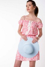 с узором  короткая  платье