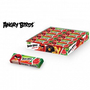 * Жевательная резинка со вкусом арбуза с изображением героя мультфильма Angry Birds Movie . в каждой упаковке 5 пластинок, упакованных в фольгированную бумагу. На упаковке имеется язычок для удобного 