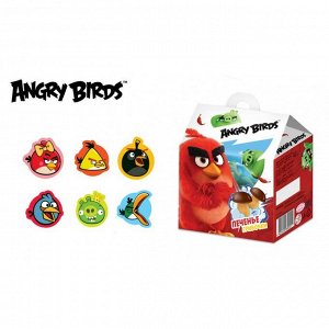 * «Angry Birds Movie» Шоколаднын фигуры с отделкой (печенье) «Грибочки» в коробочке. Внутри подарок - объемный стикер с героями мультфильма Angry Birds Movie. Товар продается шоу-боксом с вложением 4 