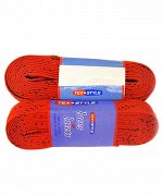Шнурки для коньков Tex Style с пропиткой красные 3,05 м