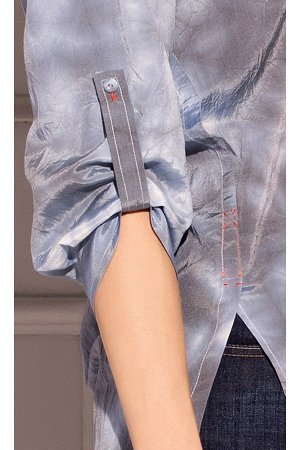 1кк Блузка ZAPS SELECT Sel115002 Цвет 025   Элегантная блузка из шёлкового материала-батик с эффектом sparengo-jeans.  Модные рукава с регулировкой длины.  Асимметрия - блузка слегка длиннее сзади.
Мо