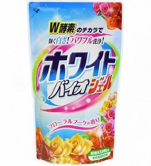 "Nihon Detergent" Жидкое средство для стирки белья (с отбеливающим и смягчающим эффектами, мягкая упаковка), 810 гр