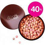 Румяна-шарики Avon Glow, оттенок - Теплый коралл