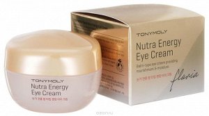 Tony Moly Крем для кожи вокруг глаз Tony Moly  Floria Nutra Energy Eye Cream Высокопитательный крем для чувствительной кожи вокруг глаз. Содержит 65% сафлоровой воды, а также компонент Фито-олиго, бла