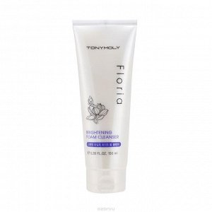 Tony Moly Новинка ! Пенка для умывания Tony Moly Floria Brightening Foam Cleanser 150 мл Очищающая пенка для умывания с видимым отбеливающим эффектом. Мягко удаляет остатки макияжа, освежает и тонизир