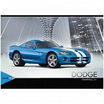 Альбом для рисования 40л. А4 на скрепке &quot;Авто. Powerful car&quot;, блок 100 г/м2
