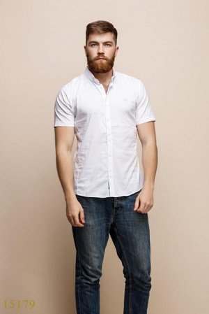 Мужская рубашка 15179 белый