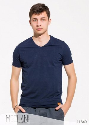 Мужская футболка СилуетV темно синий