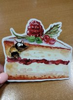 Комплект брошь+открытка.