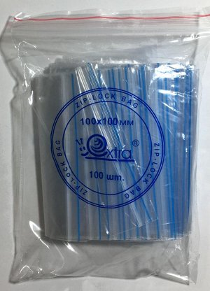Пакеты с замком ZIP LOСK  (зип пакет) 100х100мм, 100 шт.