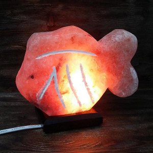 Соляная лампа USB "Рыбка" 0.6 кг