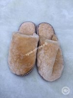 Тапочки женские из овчины меховые