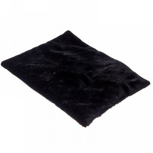 Подушка меховая на сиденье, 40x32см, черная